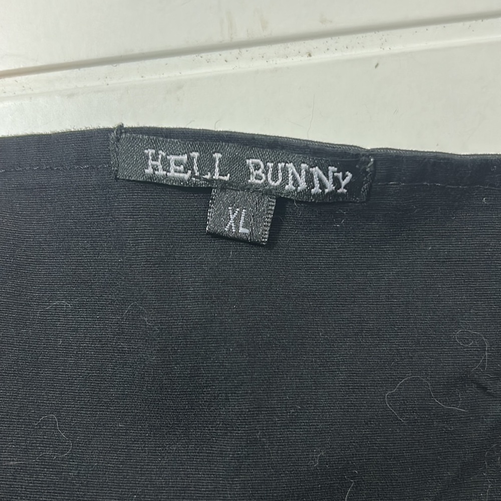 Hell Bunny Halter Cross Print Dress - Picture 5 of 10